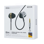 Auricolare REMAX RM-595 in metallo stereo con microfono