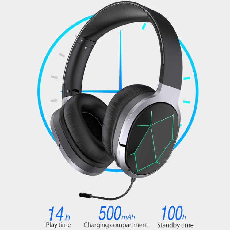 Awei A799BL Bluetooth 5.0 Cuffie da gioco Bluetooth pieghevoli montate sulla testa