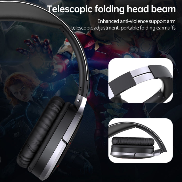 Awei A799BL Bluetooth 5.0 Cuffie da gioco Bluetooth pieghevoli montate sulla testa
