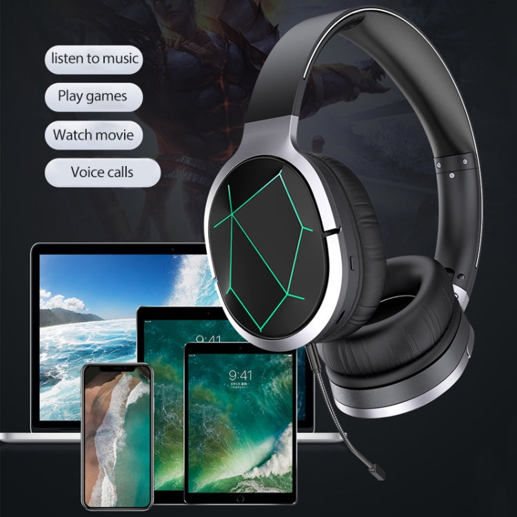Awei A799BL Bluetooth 5.0 Cuffie da gioco Bluetooth pieghevoli montate sulla testa