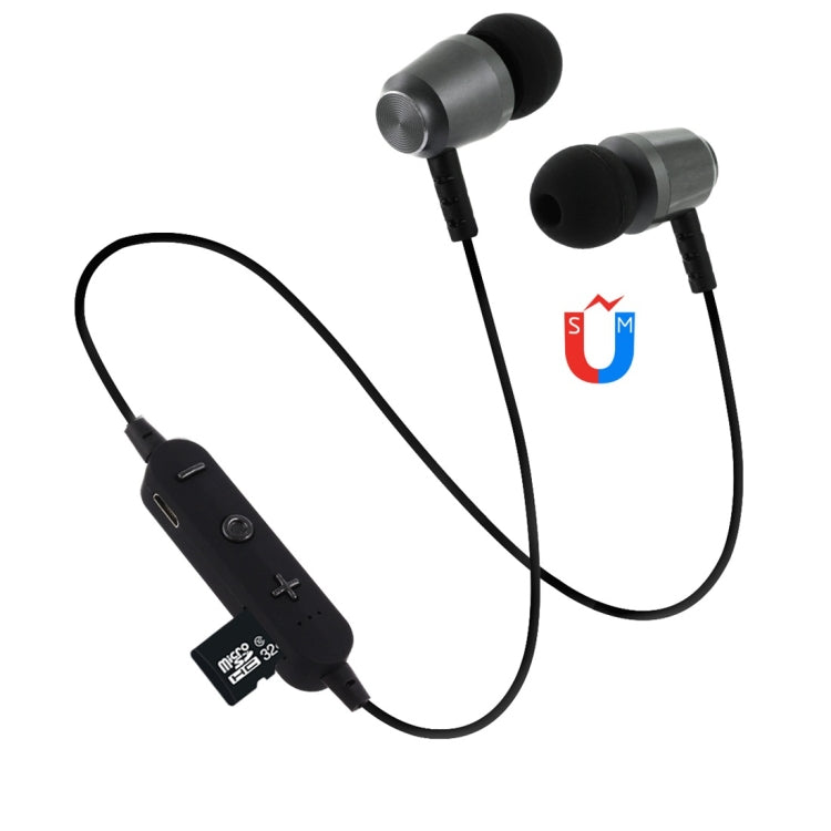 Auricolare Bluetooth F15 Bluetooth 4.2 con design a collo appeso, supporto per riproduzione musicale, commutazione, controllo volume e risposta