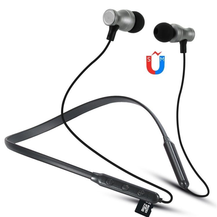 Auricolare Bluetooth F106 Bluetooth 4.2 con design a collo appeso, supporto per riproduzione musicale, commutazione, controllo volume e risposta