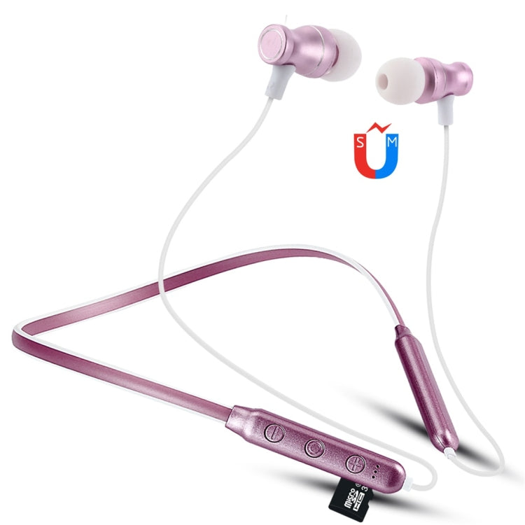 Auricolare Bluetooth F106 Bluetooth 4.2 con design a collo appeso, supporto per riproduzione musicale, commutazione, controllo volume e risposta