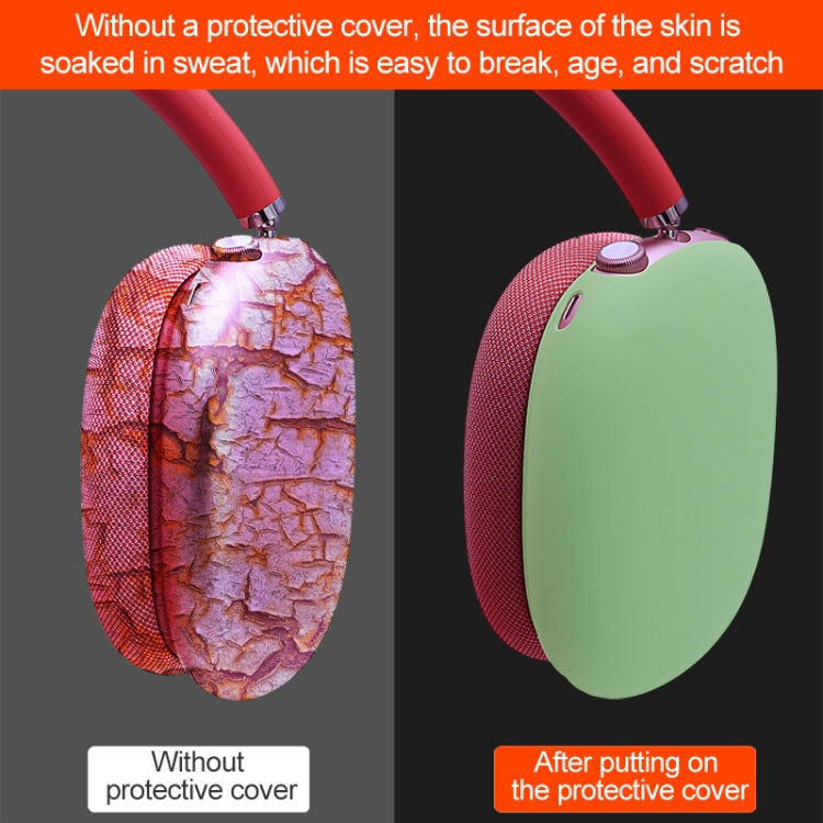 Un paio di custodie protettive per cuffie in silicone antigraffio a copertura totale per AirPods Max