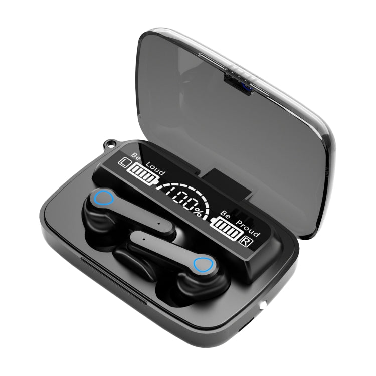 Auricolare Bluetooth wireless M19 Bluetooth 5.1 TWS con display digitale con scatola di ricarica, supporto Touch, Siri e display batteria