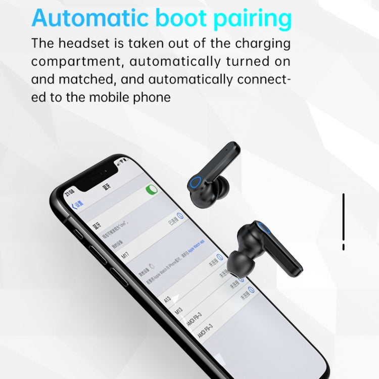 Auricolare Bluetooth wireless M19 Bluetooth 5.1 TWS con display digitale con scatola di ricarica, supporto Touch, Siri e display batteria
