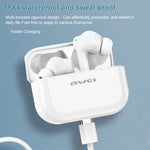 Awei TA1 Bluetooth V5.0 Ture Wireless Sport ANC con cancellazione del rumore IPX4 Cuffie TWS impermeabili con custodia di ricarica