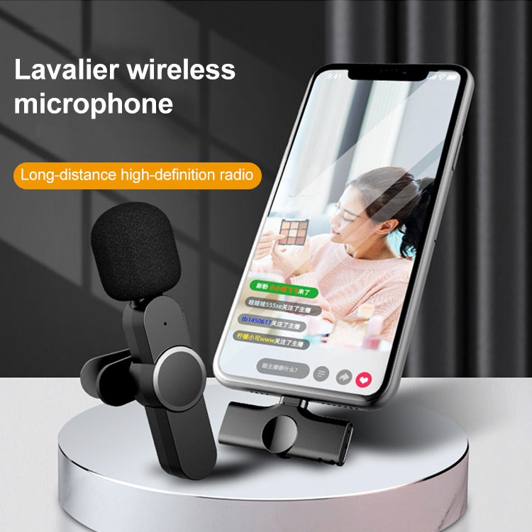 Wireless Lavalier Microphone for Live Broadcast with 8 Pin Interface, 8 Pin