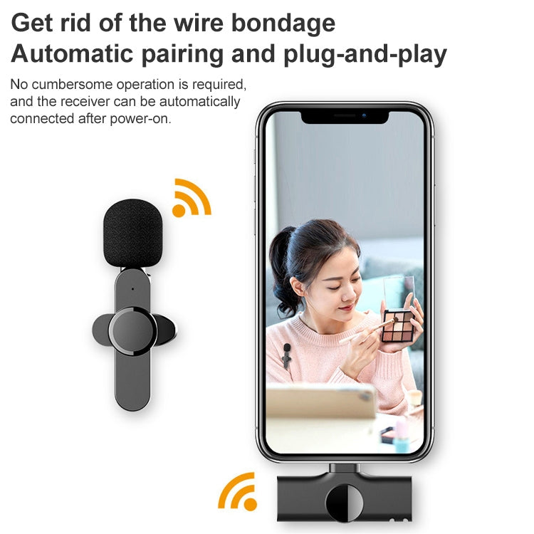Microfono lavalier wireless per dispositivi Apple 8 pin