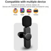 Wireless Lavalier Microphone for Live Broadcast with 8 Pin Interface, 8 Pin
