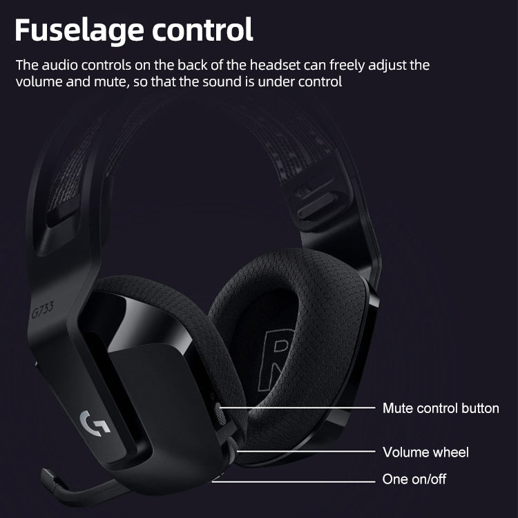 Cuffie da gioco RGB wireless Logitech G733 LIGHTSPEED