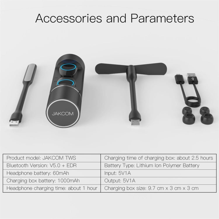 Auricolari Bluetooth JAKCOM TWS 5.0 impermeabili