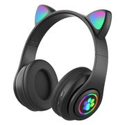 Auricolare Bluetooth wireless con luce sfumata a LED B39 Cat Ear Design