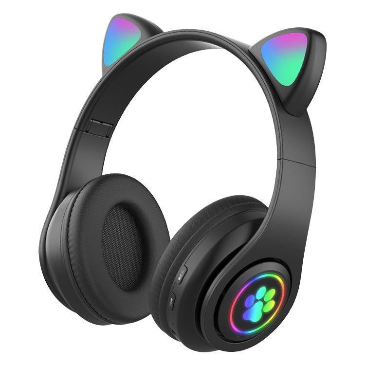 Auricolare Bluetooth wireless con luce sfumata a LED B39 Cat Ear Design