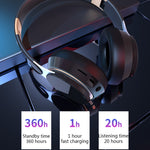 Cuffie wireless Bluetooth 5.0 per giochi con microfono