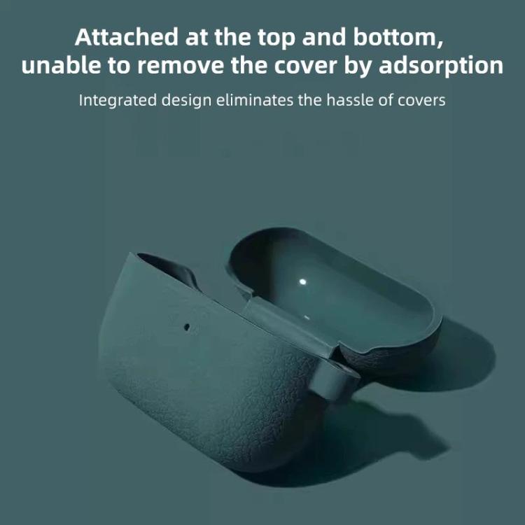 Per AirPods Pro Litchi Texture Custodia protettiva per auricolari wireless in silicone