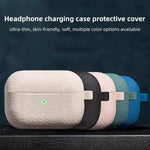 Per AirPods Pro Litchi Texture Custodia protettiva per auricolari wireless in silicone