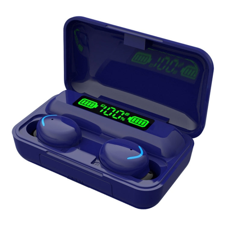 Luce LED serie F9-5C Macaron + auricolare Bluetooth con riduzione del rumore con display digitale, F9-5C Macaron LED Light Dark Blue, F9-5C Macaron LED Light Pink, F9-5C Macaron LED Light Baby Blue, F9-5C Macaron LED Light Yellow