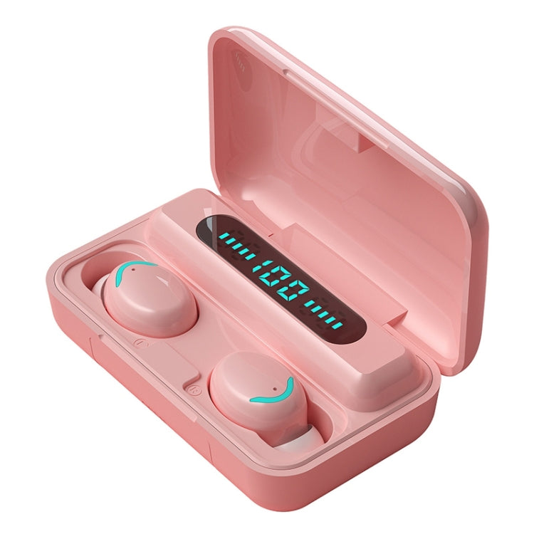 Luce respiratoria a quattro barre serie Macaron F9-5C + auricolare Bluetooth con riduzione del rumore con display digitale, F9-5C Macaron Four-bar Light Dark Blue, F9-5C Macaron Four-bar Light Pink, F9-5C Macaron Four-bar Light Baby Blue���������������...