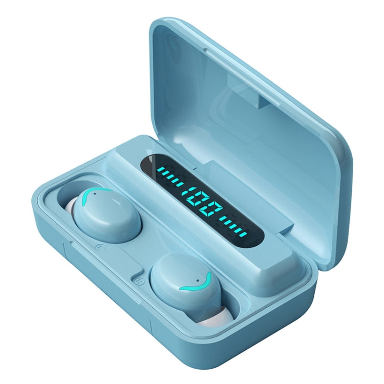 Luce respiratoria a quattro barre serie Macaron F9-5C + auricolare Bluetooth con riduzione del rumore con display digitale, F9-5C Macaron Four-bar Light Dark Blue, F9-5C Macaron Four-bar Light Pink, F9-5C Macaron Four-bar Light Baby Blue���������������...
