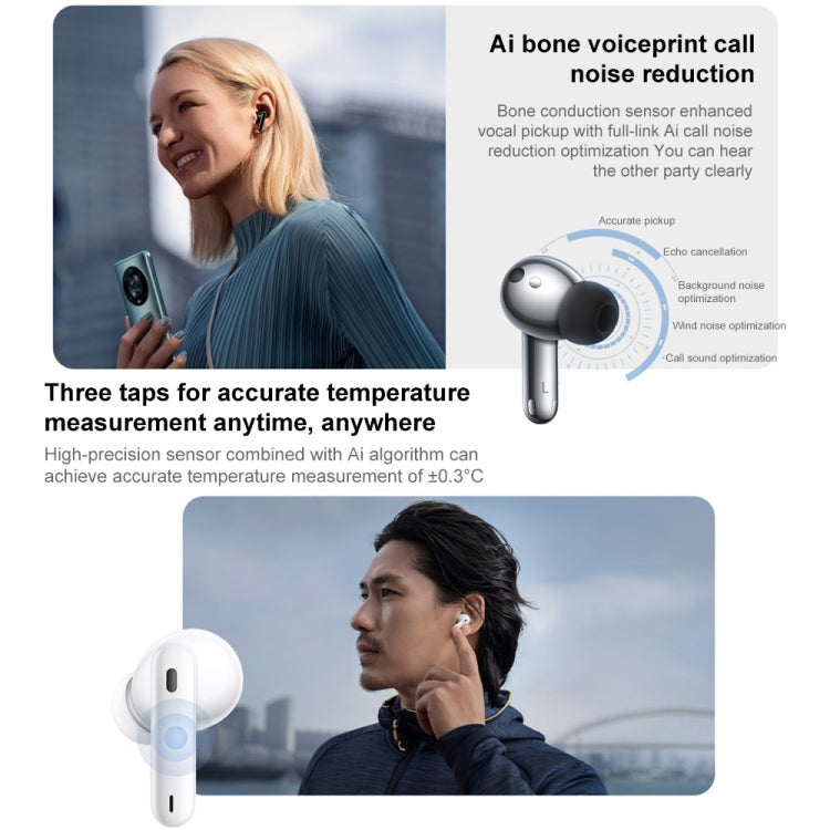 Auricolare Bluetooth originale Honor Earbuds 3 Pro TWS con riduzione del rumore e rilevamento della temperatura corporea