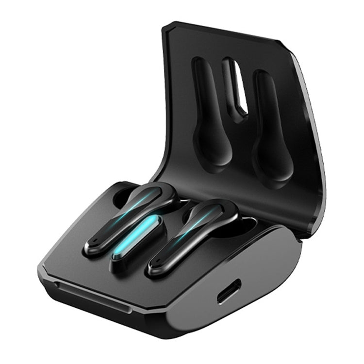 Auricolari da gioco ETE-55 TWS binaurali Bluetooth 5.0 a bassa latenza, ETE-55 Black