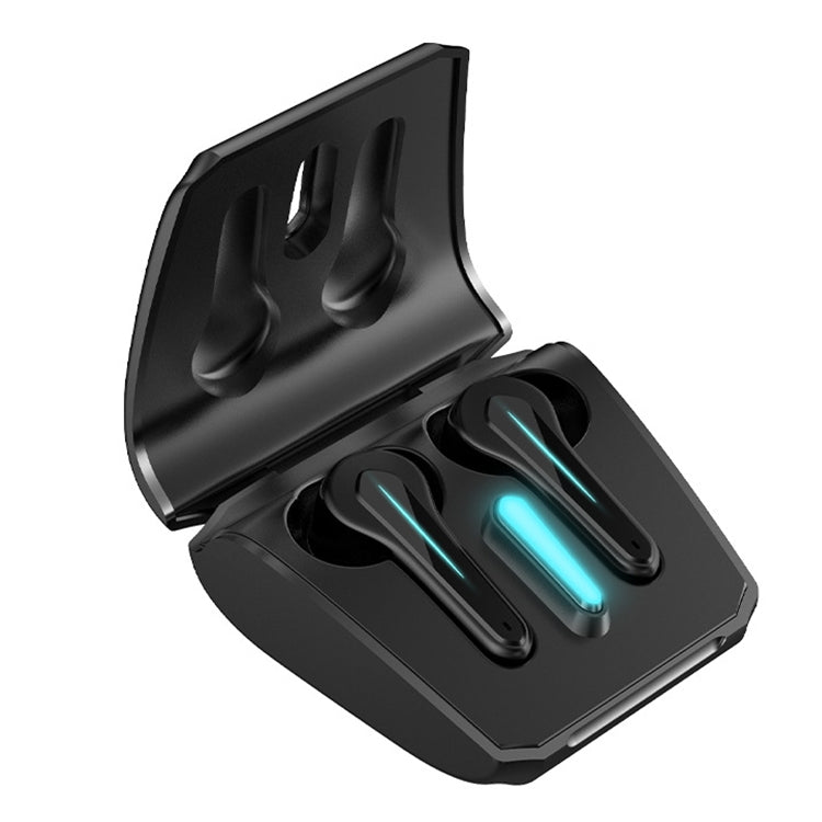 Auricolari da gioco ETE-55 TWS binaurali Bluetooth 5.0 a bassa latenza, ETE-55 Black
