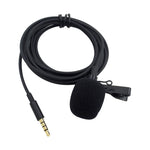ZS0154 Microfono lavalier per registrazione con clip per collare per cellulare, lunghezza cavo: 1,2 m, 1.2m