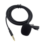 ZS0154 Microfono lavalier per registrazione con clip per collare per cellulare, lunghezza cavo: 1,2 m, 1.2m
