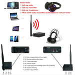 Trasmettitore audio wireless con cuffie cancellazione rumore