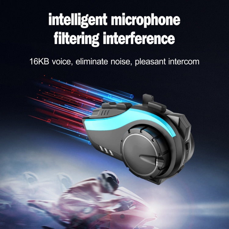 Auricolare Bluetooth 5.0 per casco moto con interfono 2000m