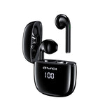 Awei T28P Bluetooth V5.0 TWS Ture Wireless Sport Auricolare con display a LED con custodia di ricarica