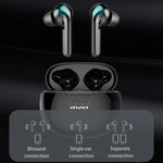 Awei T15 TWS Bluetooth V5.0 Ture Auricolare sportivo wireless con custodia di ricarica, T15