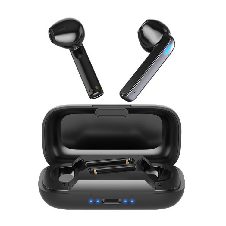Auricolare Bluetooth semi-in-ear touch BQ02 TWS con scatola di ricarica e indicatore luminoso, supporta chiamate HD e assistente vocale intelligente
