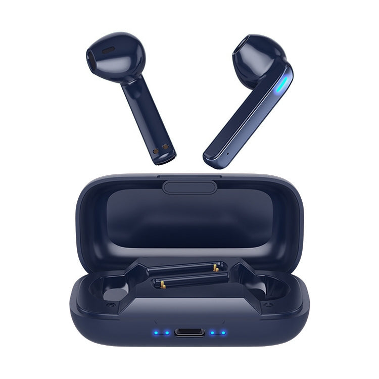 Auricolare Bluetooth semi-in-ear touch BQ02 TWS con scatola di ricarica e indicatore luminoso, supporta chiamate HD e assistente vocale intelligente
