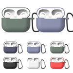 Per AirPods Pro 3 in 1 custodia protettiva per auricolari in silicone + gancio + set di corde anti-smarrimento, For AirPods Pro