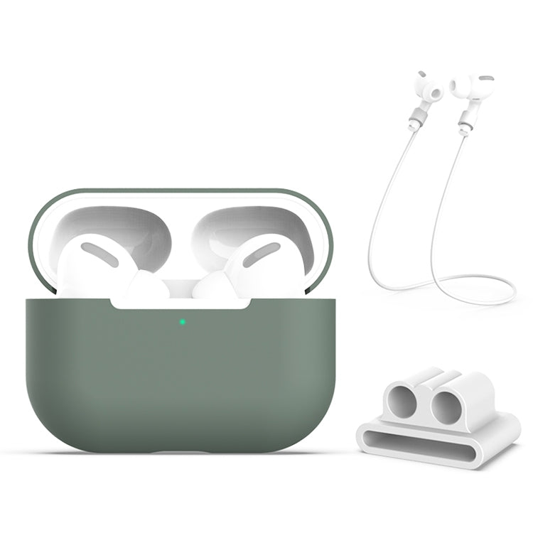 Custodia in silicone per AirPods Pro con cinghia anti-smarrimento