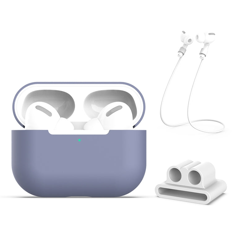 Custodia in silicone per AirPods Pro con cinghia anti-smarrimento