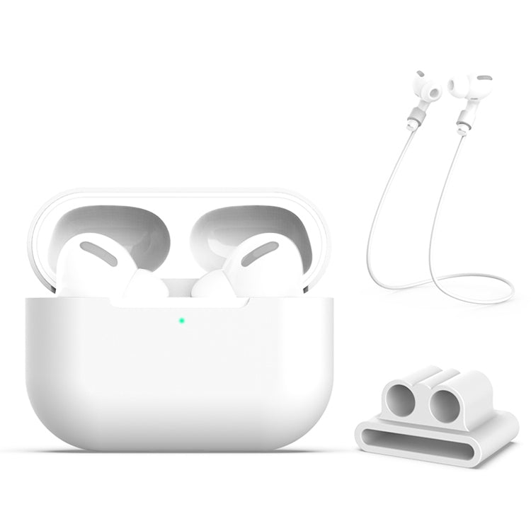 Custodia in silicone per AirPods Pro con cinghia anti-smarrimento