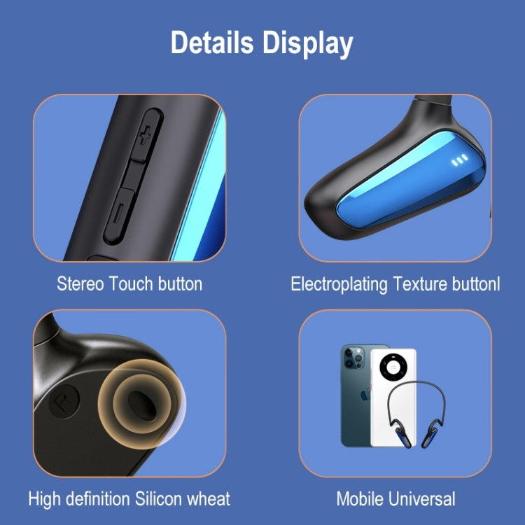 Auricolare wireless Bluetooth M-D8 con passaggio osseo