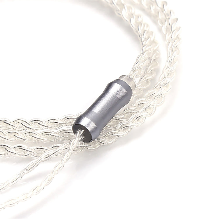 Cavo per cuffie TRN A2DC placcato argento 1,2m
