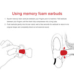 Auricolari TRN in memory foam e silicone