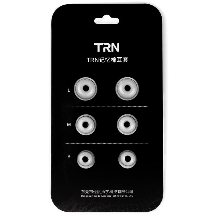 Auricolari TRN in memory foam e silicone