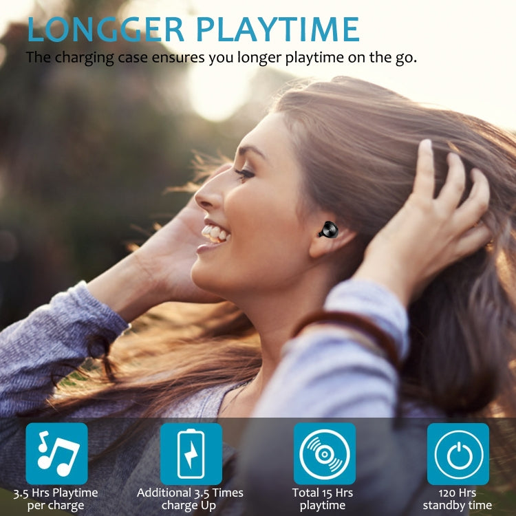 Auricolare Bluetooth 5.0 wireless BTH-A6 con scatola di ricarica magnetica, BTH-A6