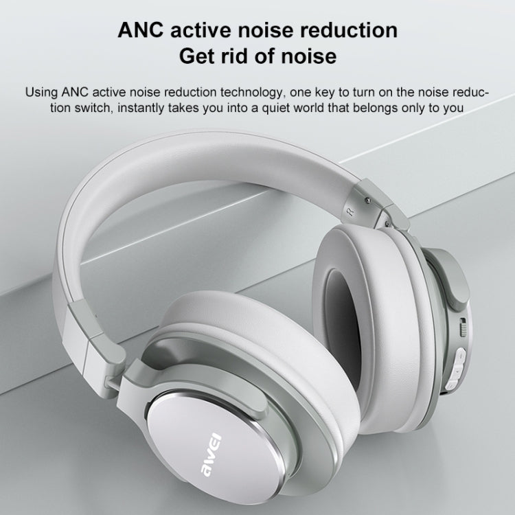 Awei A710BL Auricolare wireless Bluetooth pieghevole ANC con cancellazione del rumore, A710BL