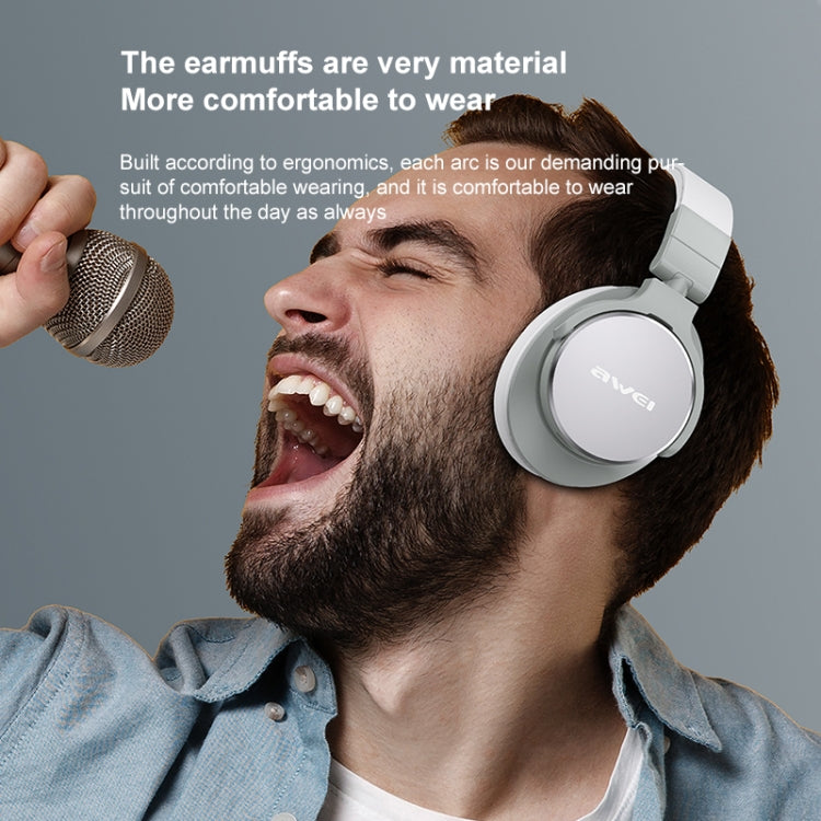 Awei A710BL Auricolare wireless Bluetooth pieghevole ANC con cancellazione del rumore, A710BL
