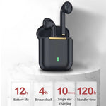 Auricolare Bluetooth binaurale wireless J18 Bluetooth 5.0 TWS con scatola di ricarica, J18 (Green), J18 (Rose Gold), J18 (White), J18 (Black)