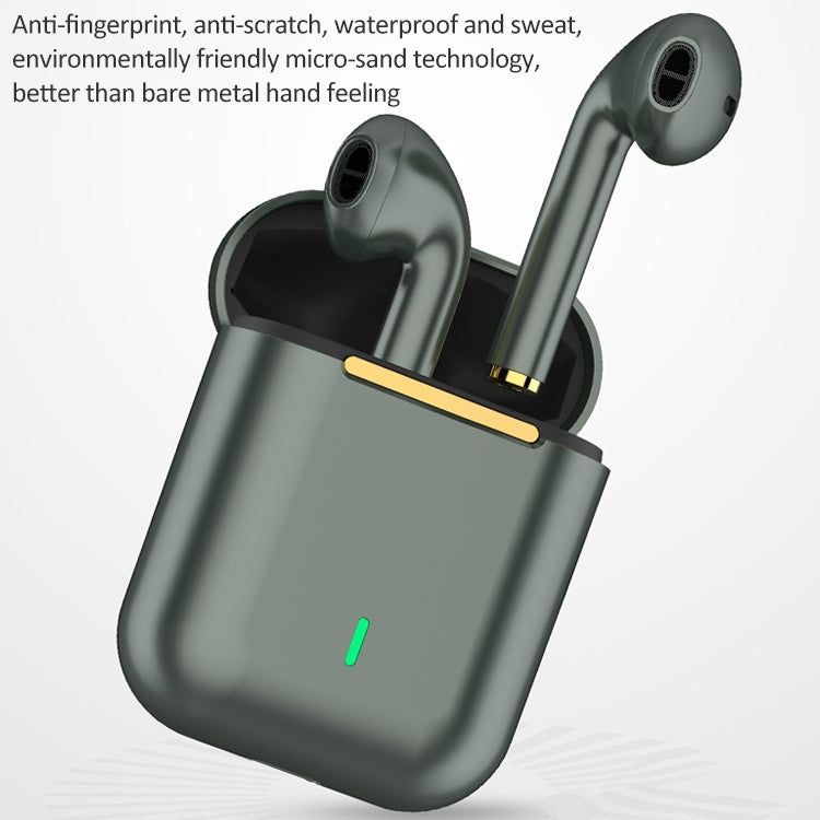 Auricolare Bluetooth binaurale wireless J18 Bluetooth 5.0 TWS con scatola di ricarica, J18 (Green), J18 (Rose Gold), J18 (White), J18 (Black)