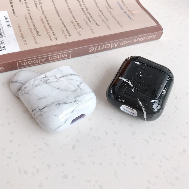 Custodia protettiva per scatola di ricarica per auricolari wireless con motivo marmorizzato per Apple AirPods 1/2