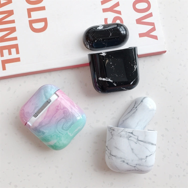 Custodia protettiva per scatola di ricarica per auricolari wireless con motivo marmorizzato per Apple AirPods 1/2